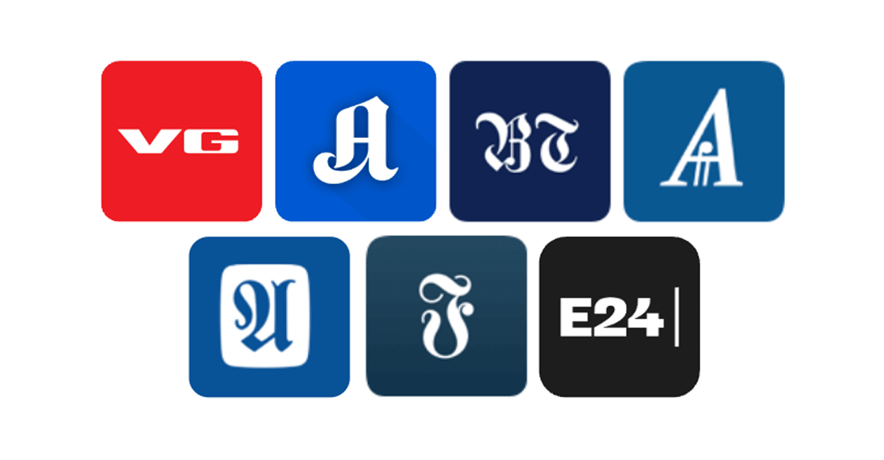 Schibsted Match inkluderer disse merkevarene: Bergens Tidende, Aftenposten, VG, Adressa, FINN, E24